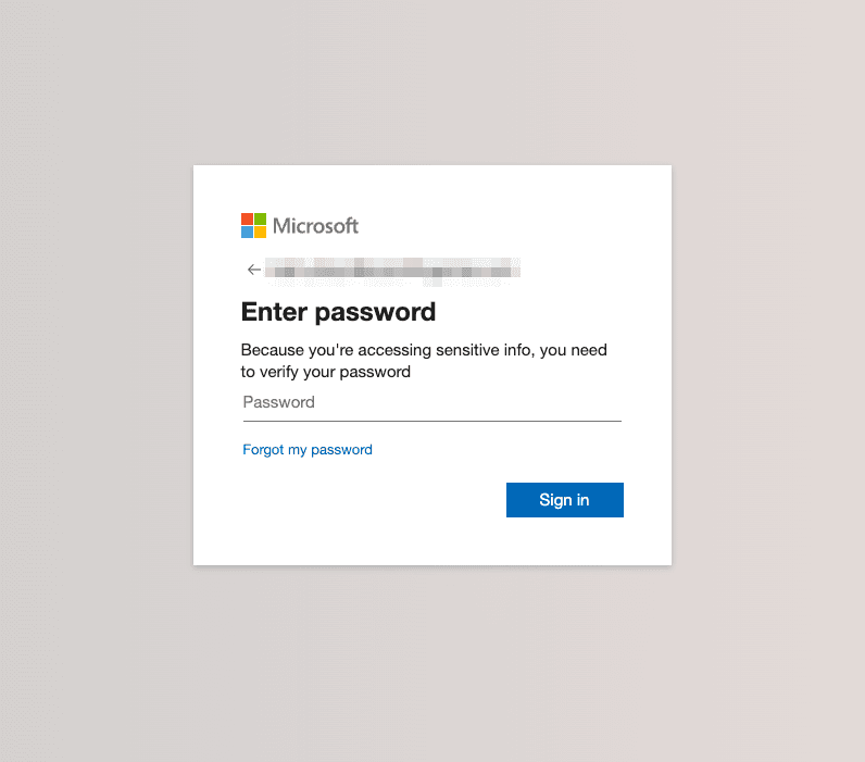 Benefit Package Credential Phishing Page