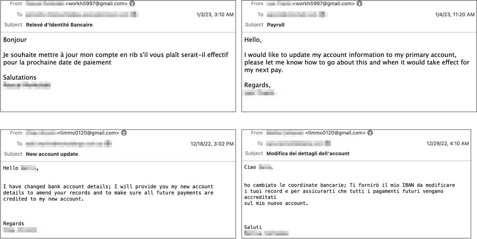 4 Examples of Mandarin Capybara Using Same Email Address