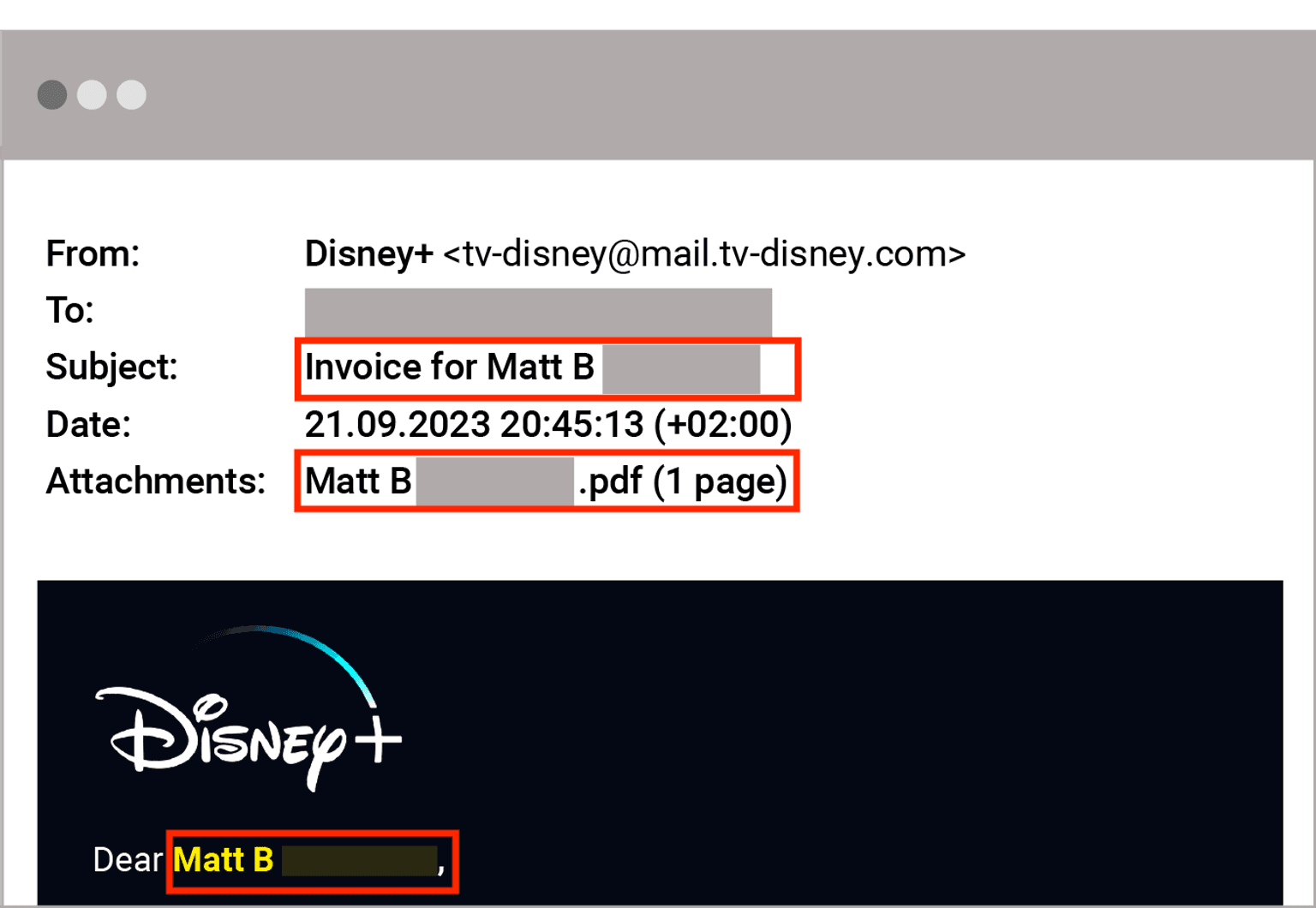 Disney Attack Emails Matt Header