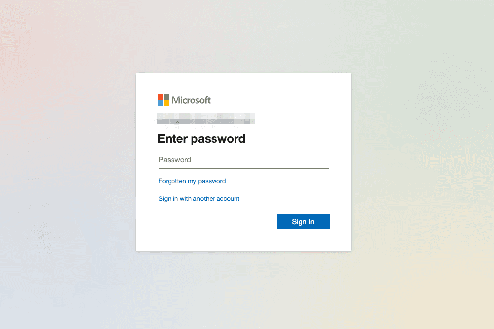 Self-Addressed Phishing Attack Page